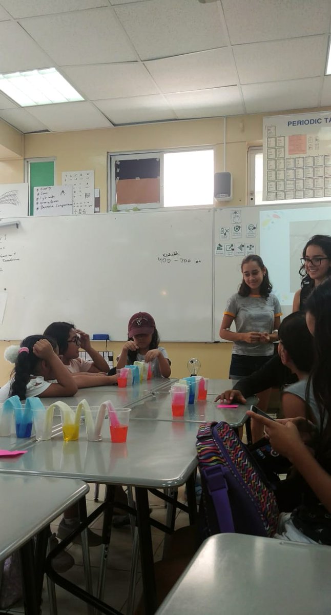 FDRHB_Peru's tweet photo. We have officially started to teach Habla Roosevelt science lessons! Habla Roosevelt is a service club at FDR that aims to unite our school community by having students teach the staff's children English. Last Saturday we covered capillary action. https://t.co/uLBJtKunoG