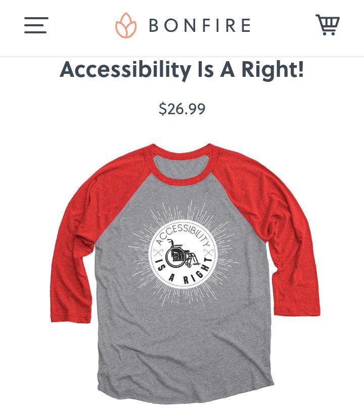 EmilyroseRob's tweet photo. The "Accessibility Is A Right" Design ❤♿
There are T-shirts, Baseball Tees, Pullover Hoodies, Youth Shirts Crewneck Sweatshirts, & Tank Tops in a variety of colors.
https://t.co/Iqii6wxV35
#AaronAnsuini #SupportDisabledCreators
#Bonfire <- The Hoodies & shirts are soft.😽 https://t.co/APAzLwdlqZ