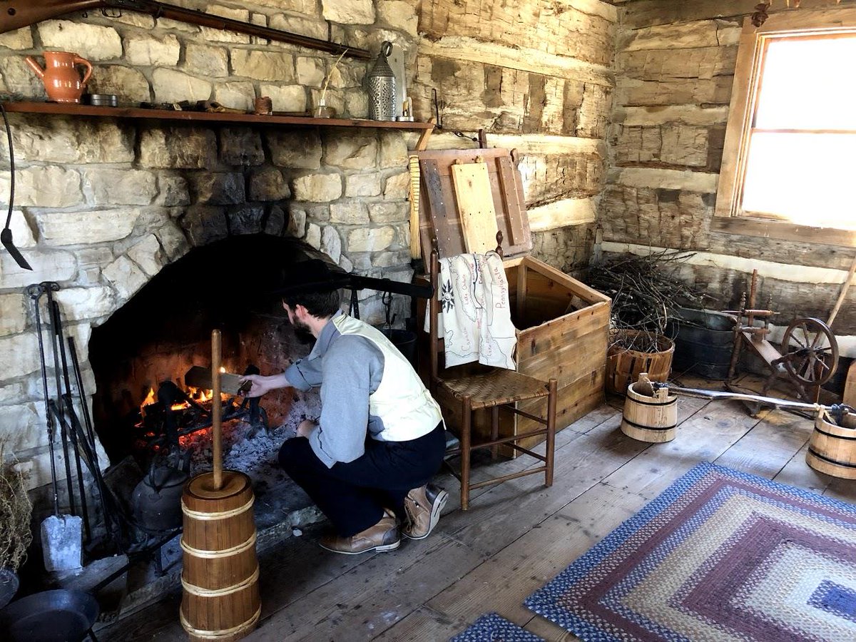 TroyHistVillage's tweet image. Historic Interpreter Alex prepared the log cabin to greet the first school group for SPRING!  #SpringTime #goodbyewinter #springfieldtrip #historyisfun @Troy_Gazette @TroyTimesCG @Friends_TPL @HistSocietyMI @MIActivityPass