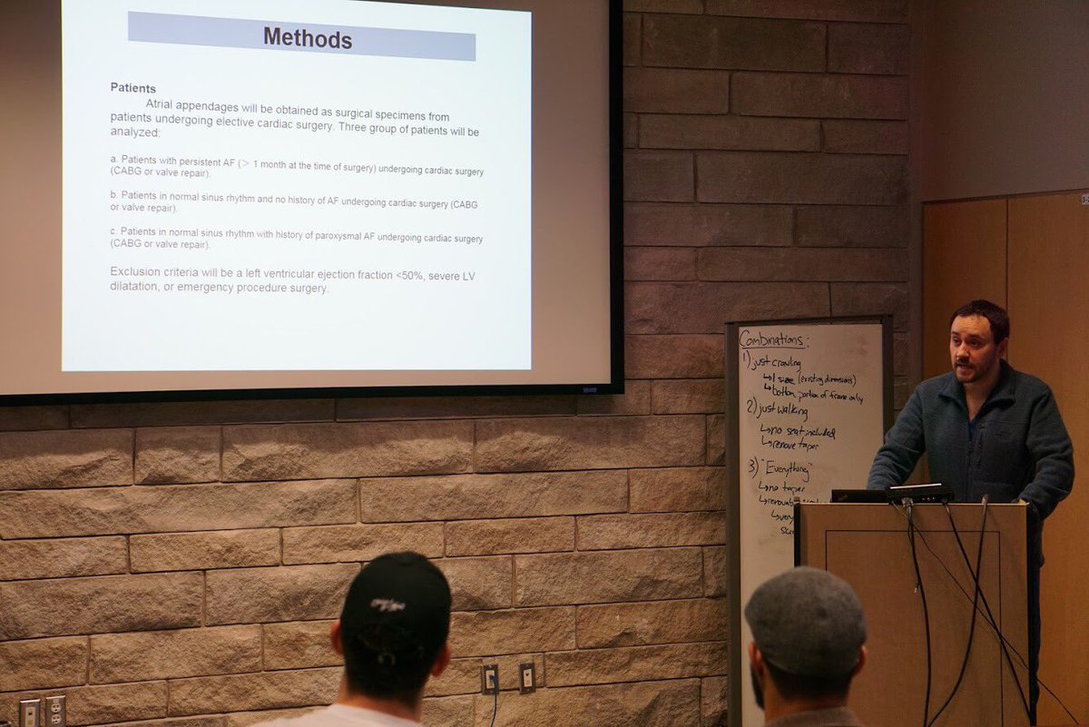 CarSILab's tweet photo. At last week’s meeting we discussed mitochondrial correlates of atrial fibrillation and left atrial speckle tracking echocardiography in order to quantify the mechanical strain of the left atrium. #CARSIL #AtrialFibrillation #HeartSurgery #Cardiology #Research #Echocardiography https://t.co/DHne5YMypX
