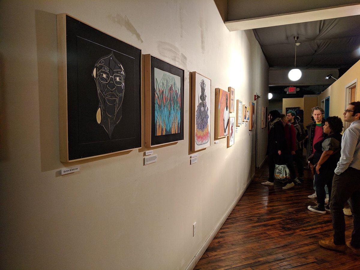 LifelinesPA's tweet photo. THANK YOU so much to everyone who came out for the #HowAreWeFree exhibit opening at @Studio34Philly! And special thanks to Noelle, Ghani, Dawud, Mechie, and Saleem for their powerful testimony on why we must #AbolishDBI and create space for healing & transformation https://t.co/h52ShbGnon