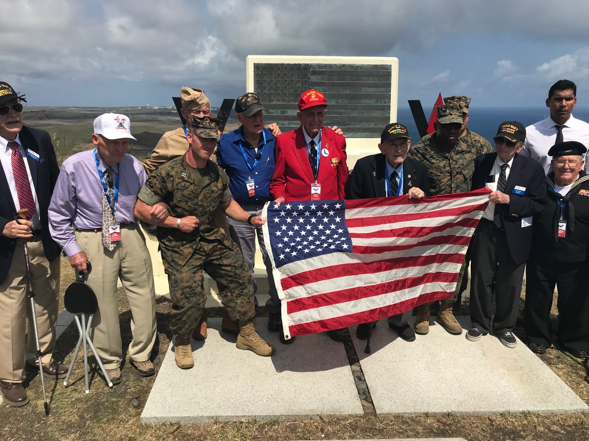 DCM Young was so proud to commemorate honor on both sides at Iwo