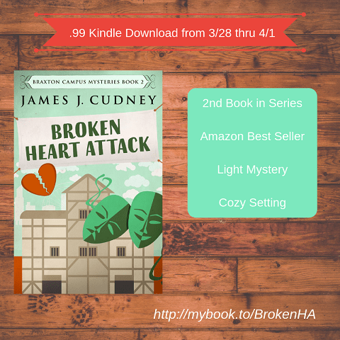 DavidMelEdwards's tweet photo. RT @jamescudney4: Broken Heart Attack: .99 Download from 3/28 thru 4/1
#CreativiaPub #CozyMystery #BrokenHeartAttack #BraxtonMysteries #AmReading #College #Theatre #KingLear #Murder #Wealthy #Book #Discount #OnSale https://t.co/uI21Wt4BSs https://t.co/LOp5fqrUvw