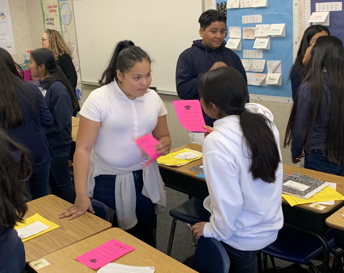 STEAMSarah's tweet photo. Discussions about leadership followed by scholar groups around timely current events with @LauraDavila82 @AVIDExcel scholars! #ECJHTitans @oliviabolanos77 @readwithshelli https://t.co/0QAmKbXL1W
