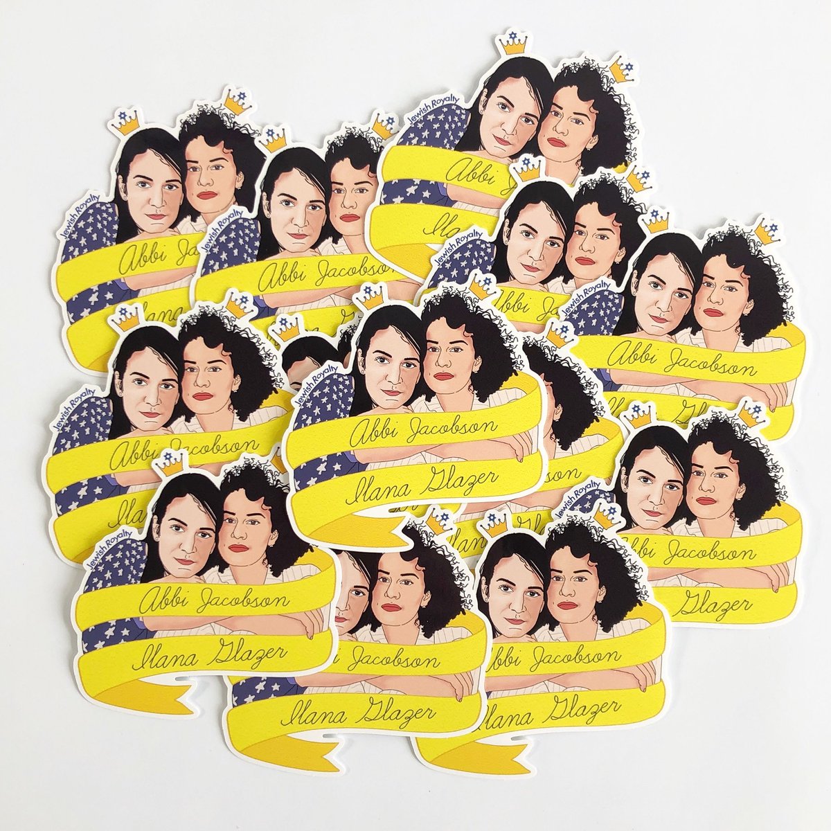 stickerism's tweet photo. ✨ One of the awesome designs we printed for @notnoa ‘s #stickerpack ✨
#broadcity #tv #comedy #stickers #stickerart #design #merch #illustration #drawing #art #IlanaGlazer #AbbiJacobson #vinylstickers #stickerporn https://t.co/Bvbr4SHtKb