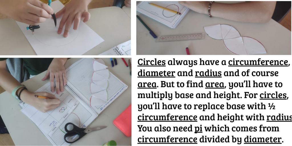 mrspmathworld's tweet image. Probably one of my favorite #geometry lessons! Used @openupresources to prove the area of a circle! In the end, the students wrote their #generalization! 
#iteachmath #msmathchat #learningtransfer #conceptbasedmath