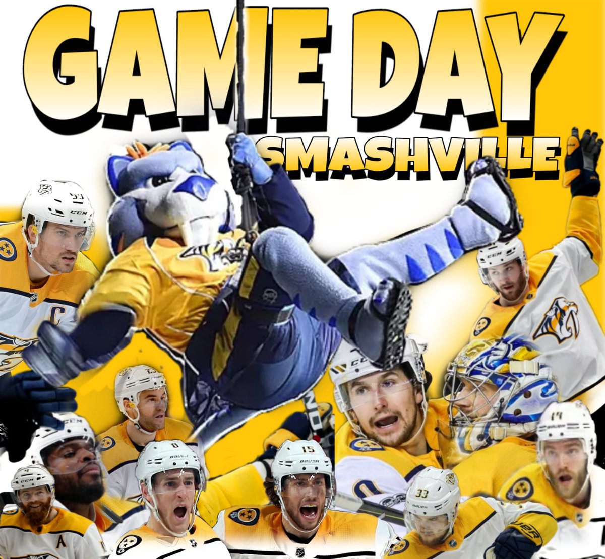 Preds615's tweet image. PUCK DROPS AT 7PM CST 
#NSHvsMIN