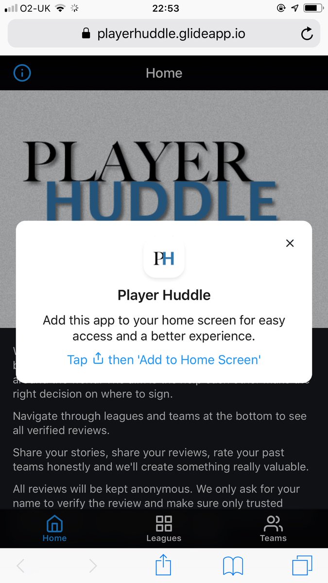 WilliamHall11's tweet photo. @Rebound__ @BBLofficial Easiest way of doing it is to save to your homepage. You can do it as below on iPhone, I’m not sure how to do it on Android I’m ashamed to say. If people like it I’ll publish to app store but expensive to do so at the moment. https://t.co/lovL0K75wk
