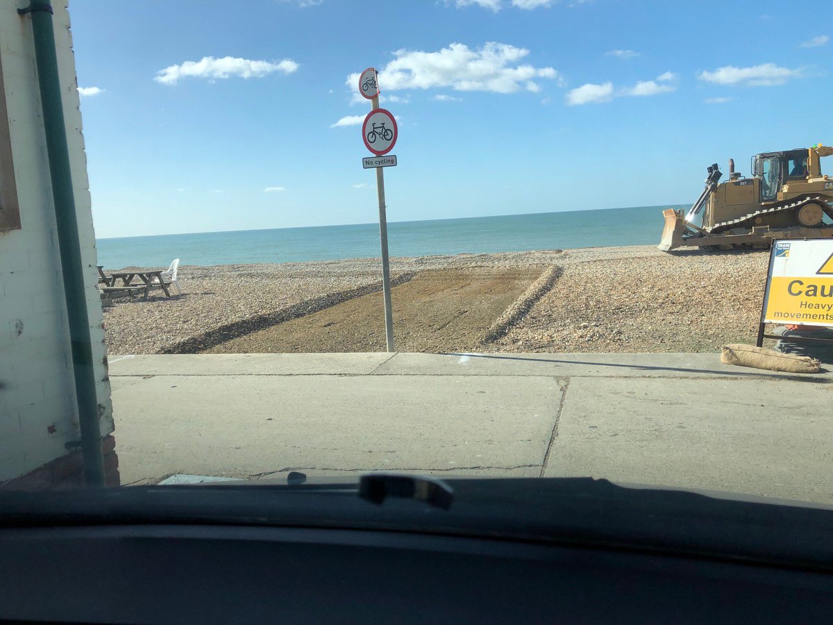 SeafordBeach's tweet photo. #Seaford #Beach #Access project started work. The fist stage has startes. We need more donations to complete the #project. Please #donate at: https://t.co/DF8THVEy7F #TuesdayThoughts https://t.co/sIzMdjHonv