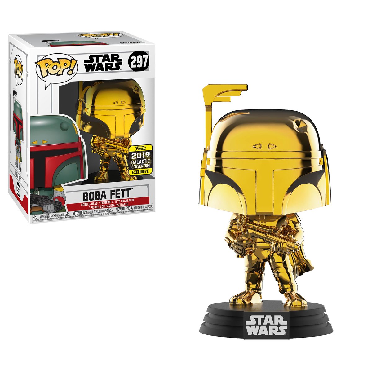 OriginalFunko's tweet image. RT &amp;amp; follow @OriginalFunko for the chance to win a Star Wars Celebration exclusive gold chrome Boba Fett Pop! #FunkoSWC