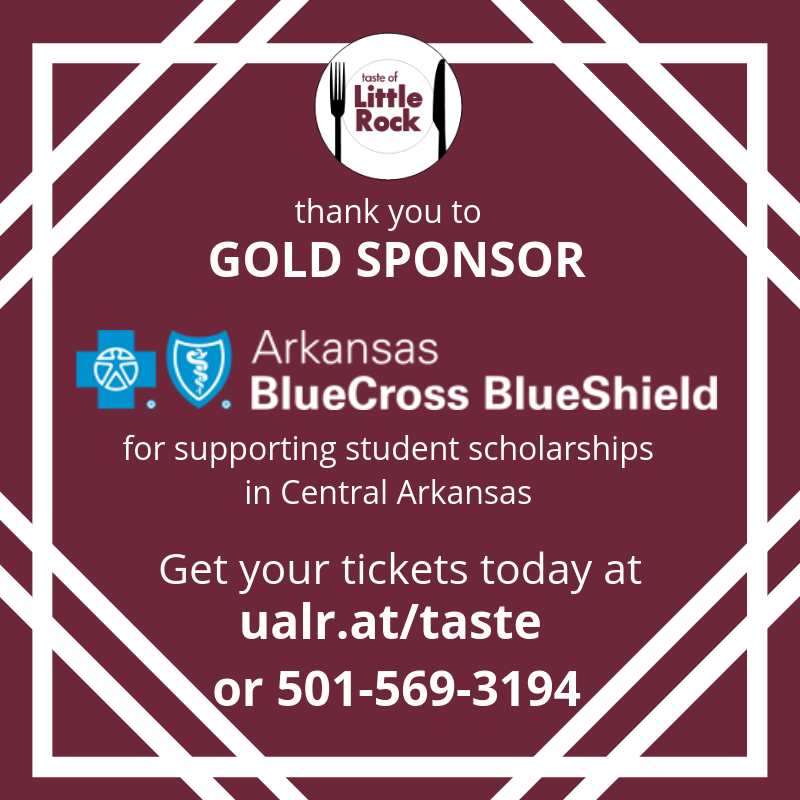 UALRAlumni's tweet photo. Thank you to Gold Sponsor @ArkBlueCross for sponsoring Taste of Little Rock once again! We appreciate your continued support!

Get your tickets today for this signature event to support student scholarships:
https://t.co/e1cK6Y4Gpn https://t.co/iVmyWoGndk