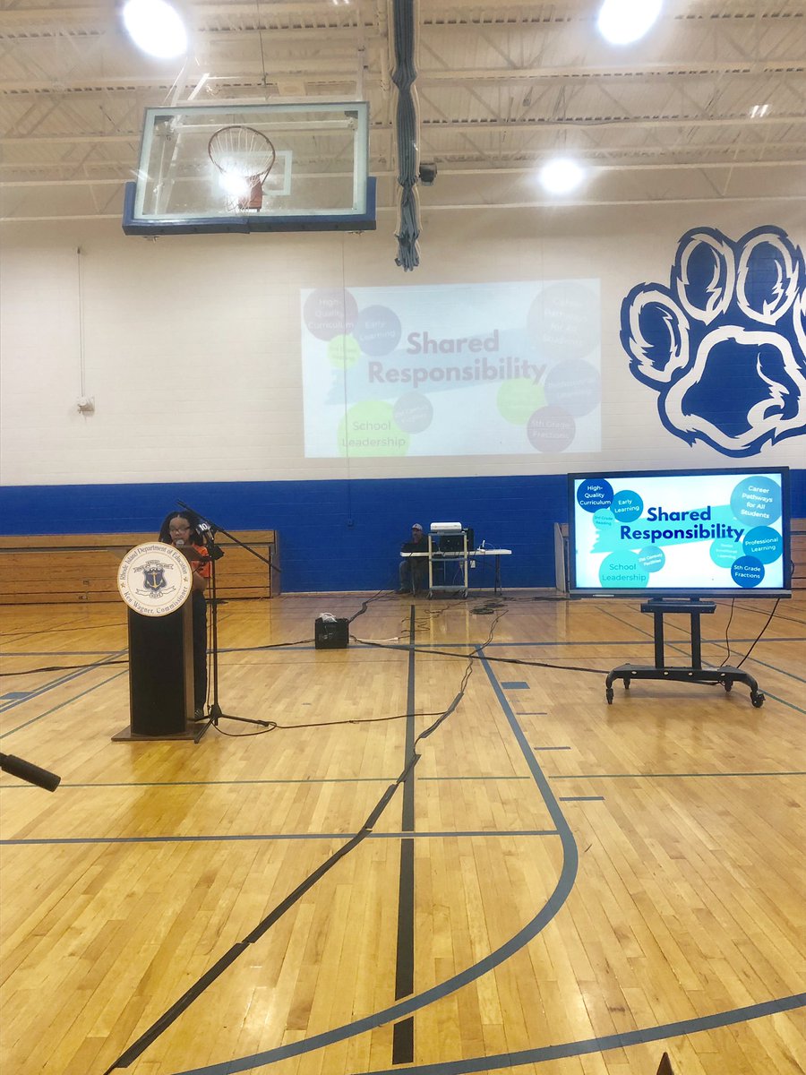 RIVetsDirector's tweet photo. A 4th grader inspiring a state! Her words of wisdom provides a vivid illustration for the importance of @RIDeptEd #RIStateOfEd - TY Ms. Angel Williams Rodriguez &amp; take a bow Parents! #WeStandTogether listening to our #RIYouth https://t.co/eEYkTA3tVq