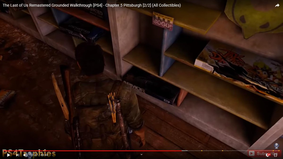 tlouplat's tweet photo. @PlayingUs #PlayingWithTheEnd19 I was really surprised to see an hommage for one of my favorite Playstation2 games ever - Jak and Daxter - also created by Naughty Dog. https://t.co/1bvJeQQL9E
