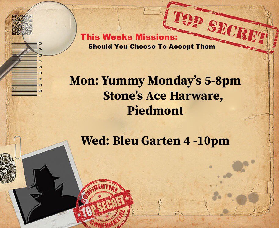 This weeks Mission Line up <a href="/BleuGarten/">Bleu Garten</a>