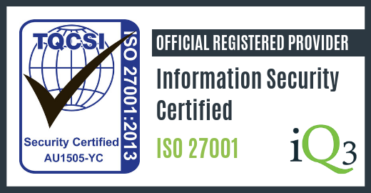 iQ3Cloud's tweet photo. We are proud to announce that iQ3 is now officially registered as an ISO 27001 Certified Organisation! #iQ3Cloud #Cloud #Secure #Security #cybersecurity #certified #cloudsecurity #dataprotection #backup #iso27001 @TQCS.International https://t.co/dbY50rpT8o