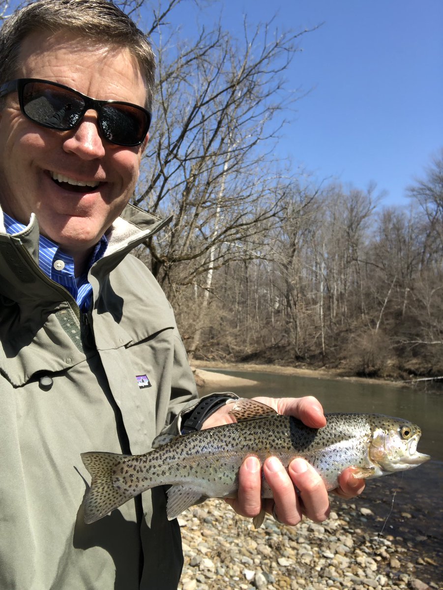 HaakTim's tweet photo. Yes, we have Rainbow Trout in @ZionsvilleIN. Stop by Moving Waters Outfitters in town to learn more. https://t.co/hD6iS83Qvv