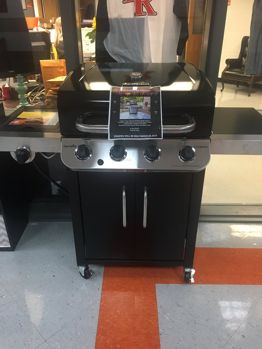 $1 raffle tickets for a 4-burner propane grill!  Winning ticket will be pulled on Thursday!  See someone in the front office to purchase tickets!!! #lmsramblers
