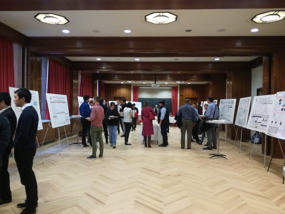 FrancescaLoran2's tweet photo. Poster session with very good food and drinks. Well deserved guys ✌️ #CRPSpring2019 @MatyPolymerLab https://t.co/QGgkS4ySot