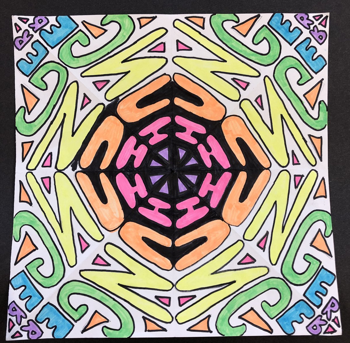 G5 SDG mandala affirmations
#TeachSDGs #artsed
(L ➡️ R: Justice, Homeless, Zero Hunger, Gender, Education, Equality, Peace, Action, Equal, Energy, Health, Animals, Plastic, Freedom, Learn, Equality, Life, Reuse, Hunger)