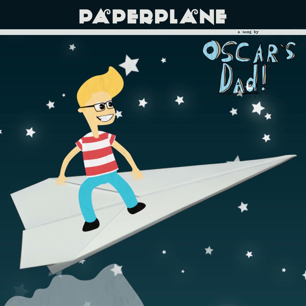 Friends,

Tomorrow morning, 9.30am, 'Paperplane' will be released everywhere as a song AND music video!!

👉🆕🆒👈

Make sure you drop by #YouTube #Spotify or anywhere else and have a listen/look😊

#paperplane #OscarsDad #NewMusic #ChildrensMusic