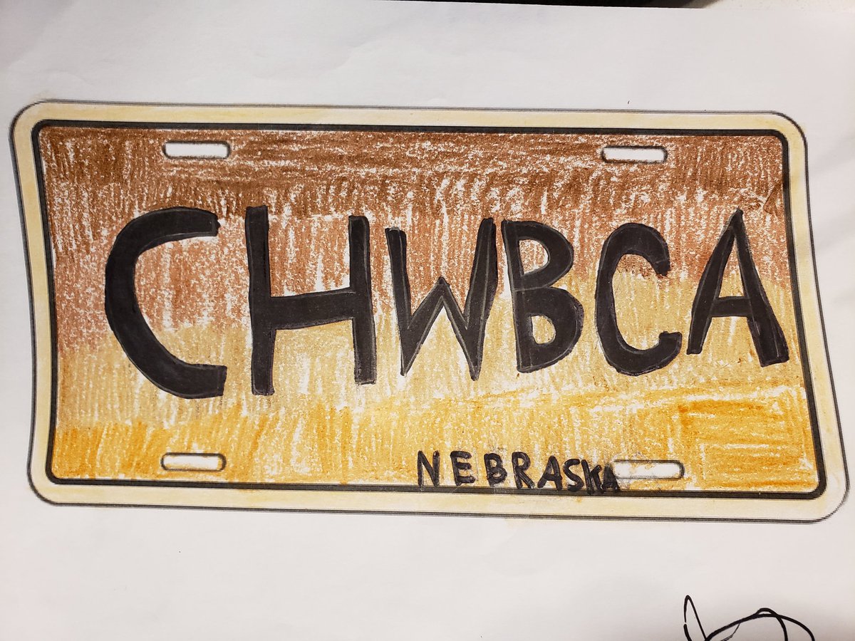 MikelLauber's tweet photo. Hey @NebraskaDOT, I think my daughter nailed our next State license plate design #Nebraskadmv #chewbacca @TheWookieeRoars https://t.co/8YFMOuAFly