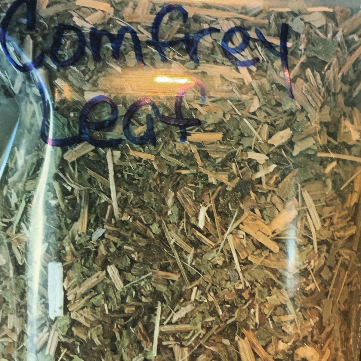 You can grind comfrey leaves and mix them with hot water to make a paste. This can then be used to treat bruises, cuts and other wounds. **Consult a trained herbalist or doctor for use tips and for more information.