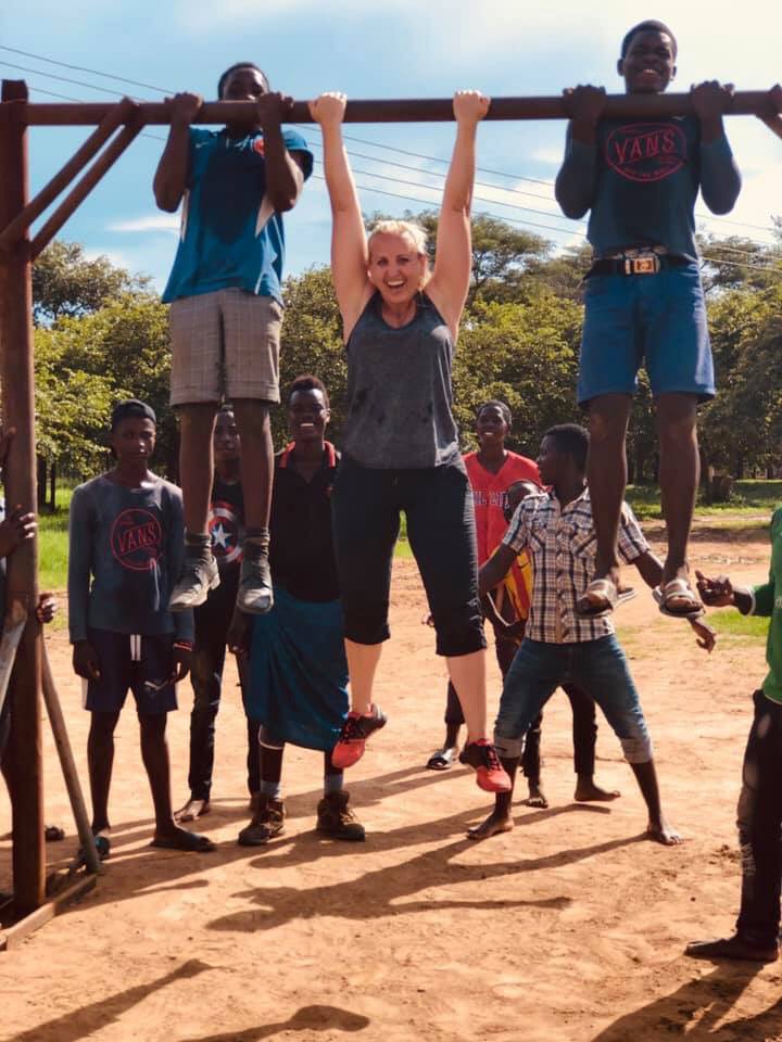 VillagesofHope's tweet photo. "A definite highlight of this trip was helping the kids get started building a gym and helping them get creative with their workouts. It's coming along! These kids are crazy athletic!" Gordana Jakopcevic https://t.co/DzQiCNO1J5