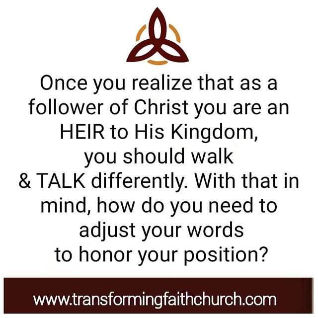 Tfcdekalb's tweet photo. Sunday Takeaway! Every week our goal will be to provide a question to ponder from the Sunday message! This week's takeaway is to explore Galatians 3:29... With that in mind, how do you change your language to match the Kingdom.
#SundayTakeaway
#Questiontoponder
#Transformi… https://t.co/Hdd2K9Vp5V