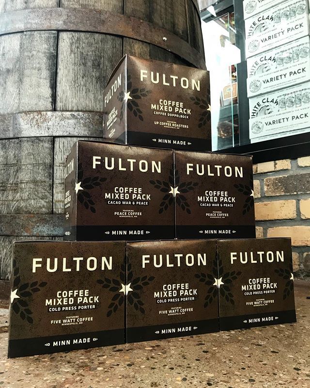 HumsLiquorMPLS's tweet photo. Let’s fix you up with @fultonbeer ‘s new Coffee Mixed Pack ☕️❓☕️❓☕️
.
Coffee Doppelbock feat. @upcoffee .
Cacao War & Peace feat. @peace_coffee .
Cold Press Porter feat. @fivewattcoffee .
Fika Coffee Stout feat. @fikacoffee .
.
.
#coffee #coffeeroasters #drinklocal #localbee… https://t.co/GfJPXBFVhF