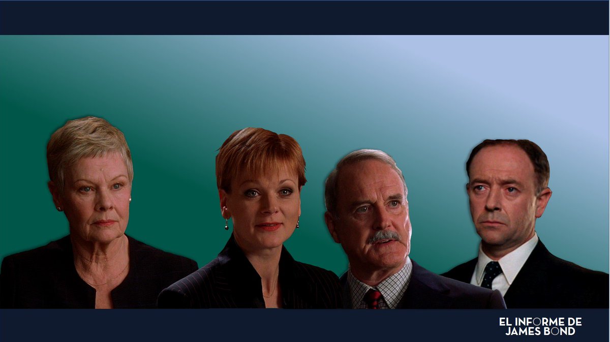 elinformede007's tweet photo. El Mi6 | Etapa Pierce Brosnan; M, la Srta. Moneypenny, Q y Bill Tanner. #IanFleming #JamesBond #Mi6 #JudiDench #SamanthaBond #JohnCleese #MichaelKitchen #M #MissMoneypenny #Q #BillTanner #ElInformeDeJamesBond https://t.co/JSr9H2Ep4R