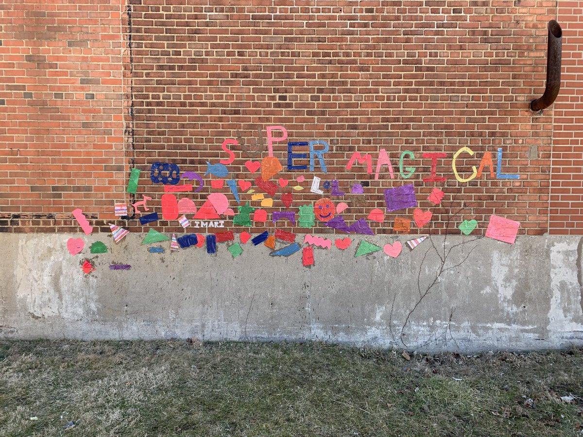 Matt_T_Schmidt's tweet photo. It was a “Super Magical” mural day at @CuyahogaHousing Lakeview Terrace #OHCspringjam w @ohiocitytweets @tpl_org @cleveLANDstudio &amp; @dlandstudio The kids made their @CleveFoundation Lake Link Centennial Trail experience even more colorful and inspirational. https://t.co/6oe6avMq5R
