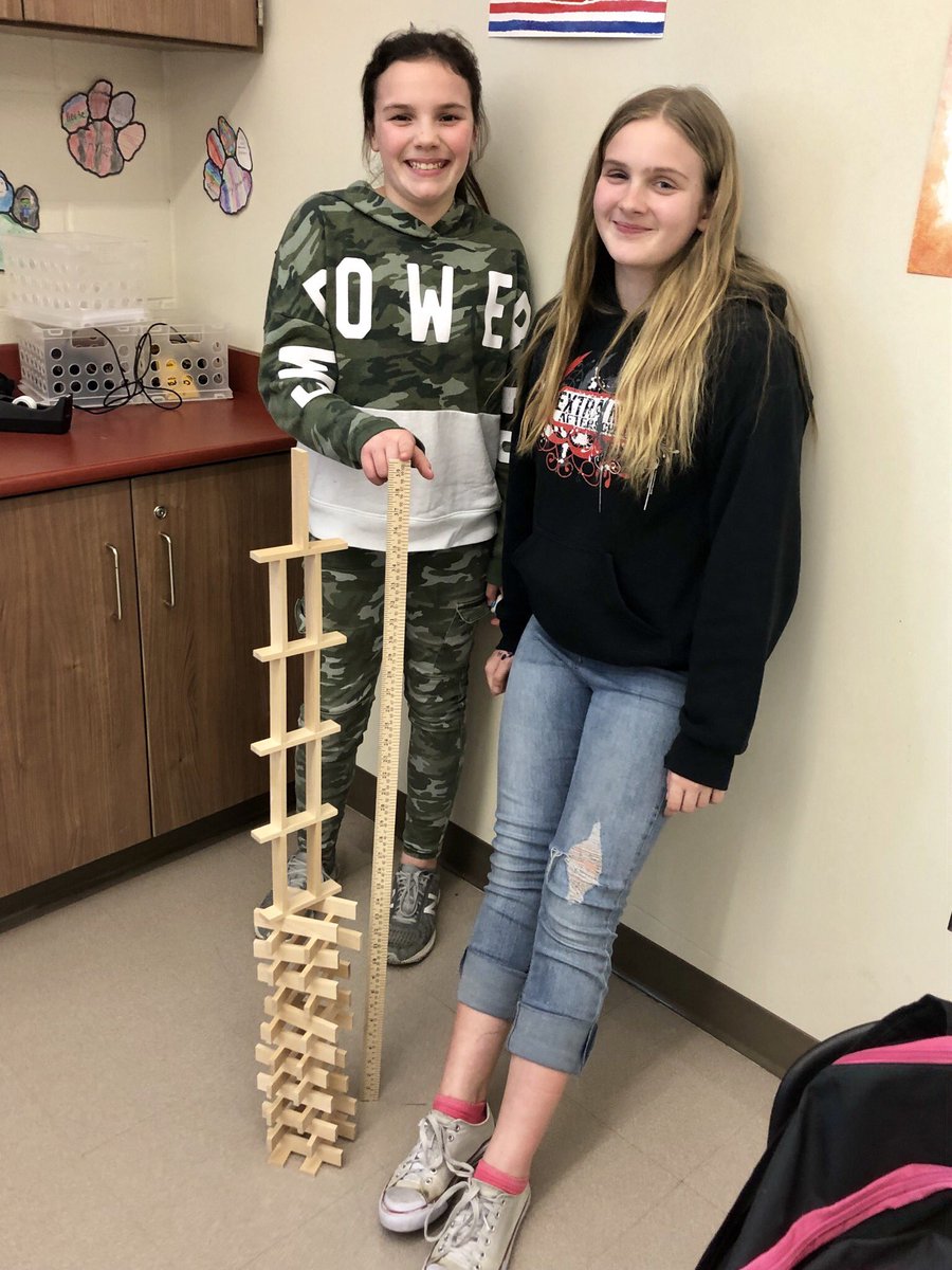 MrsKMears's tweet photo. Working together to see who can build the tallest tower out of 50 Keva planks!  @CCSExtraMile @circlevillecms https://t.co/zyvXwdpyi8