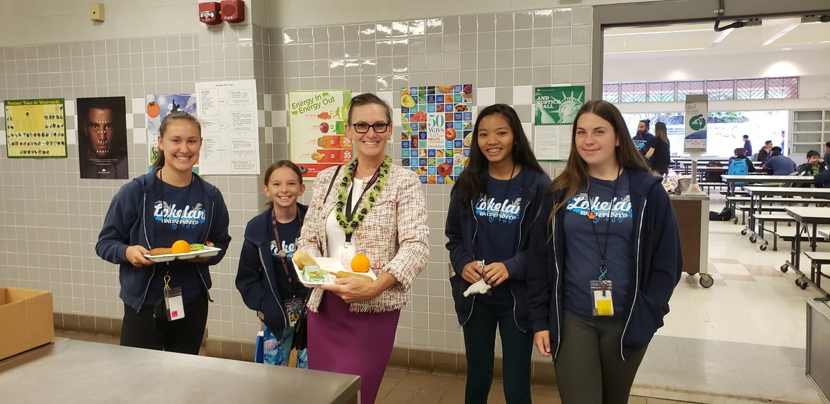 MrHansenMaui's tweet photo. Mahalo State Rep. Tina Wildberger for helping to celebrate National School Breakfast month. @HIDOE808 #JumpStartBreakfast at @LokelaniInt https://t.co/UULEeoMJuI
