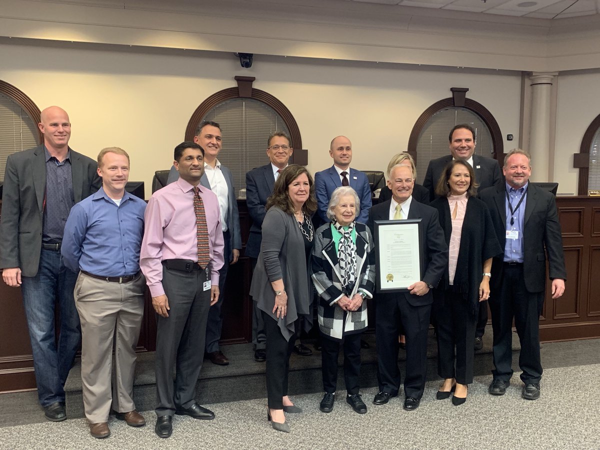 Steve Acenbrak, longtime Board Member of Bike Roswell is given a proclamation by <a href="/CityofRoswellGA/">Roswell, Georgia</a> thanking Steve for his 15 years of service. #HappyRetirement #wheninRoswell