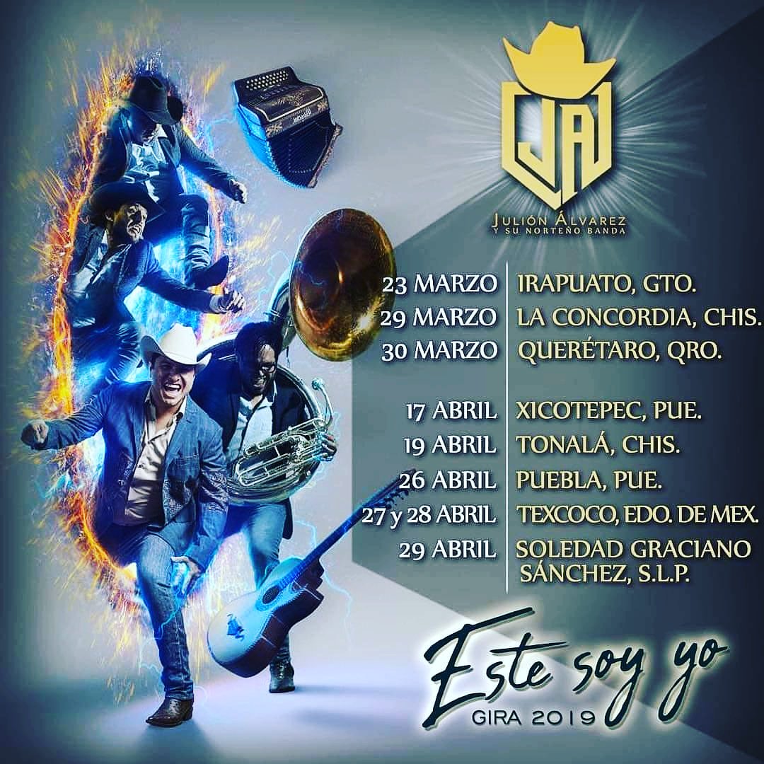 Chiquitas_EM's tweet photo. Te presentamos las fechas  de las últimas presentaciones del mes de marzo y fechas confirmadas del mes de abril de @julionalvarez y SNB Oiga👏🏻
#LasChiquitasDeJAySNB💗
#EsteSoyYoGraciasPorCreer🙏🏻
@laschiquitasja
@angelesmendozap @chiquitaluu
@newsmedialatino
@eefvampiro https://t.co/IAImNDFX4N