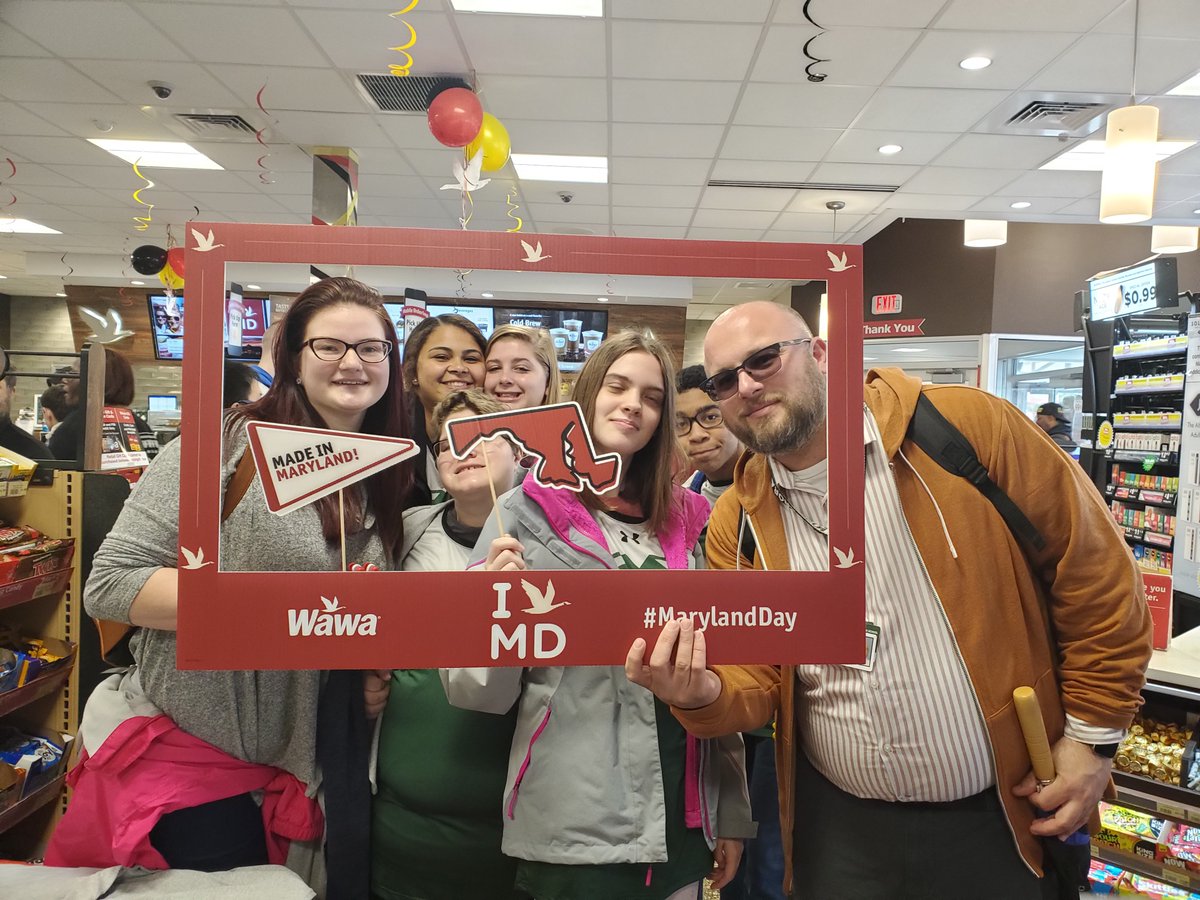THSTitans's tweet photo. @THSBocce and Titan Unified Track took over @Wawa today to celebrate Maryland Day with the @SpOlympicsMD , @Fred_MD_Police and #GoosePride. Together we celebrate community, relationships and diversity! #WeRTro https://t.co/O4fbvgFbbI