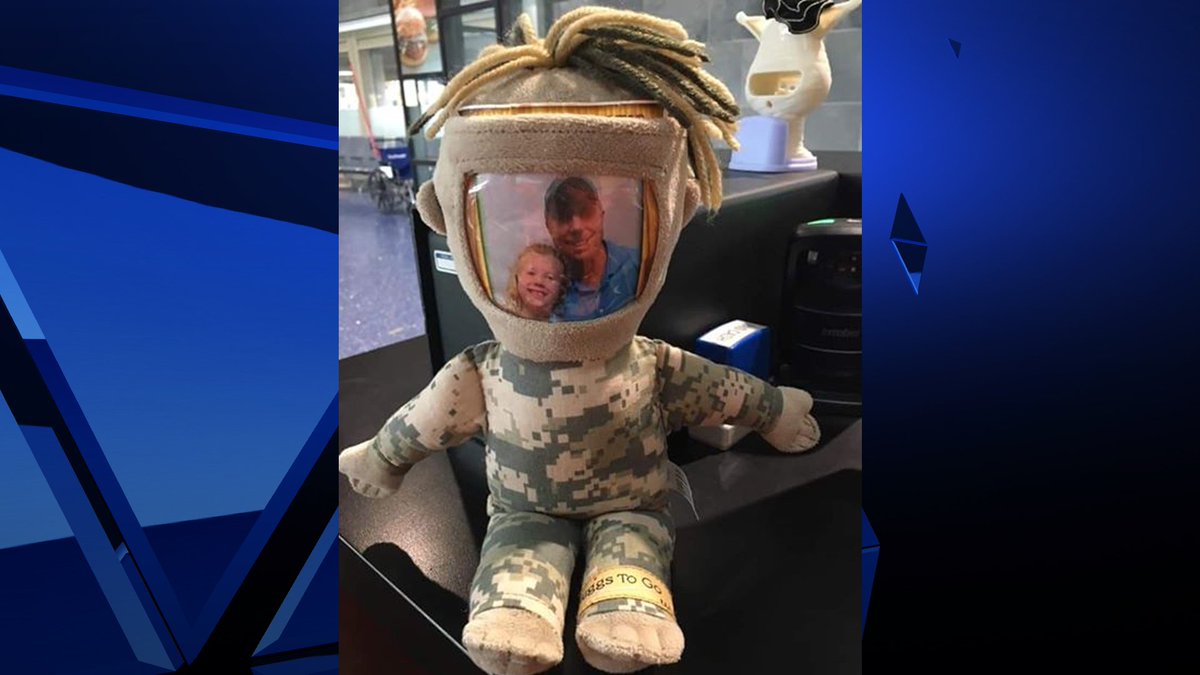 KC, WE NEED YOUR HELP! A @KCIAirport employee and her friend are on a mission to reunite a special Huggs To Go Daddy military doll found on the ground Friday afternoon at Kansas City International with its rightful owner. kmbc.com/article/kci-em…