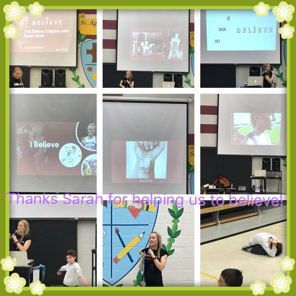 GrecoClass's tweet photo. Believe in yourself! Thanks for sharing your words of wisdom #sarahwells @GrecoClass @StAgnesYcdsb @ycdsb https://t.co/o3XLvVLTQO