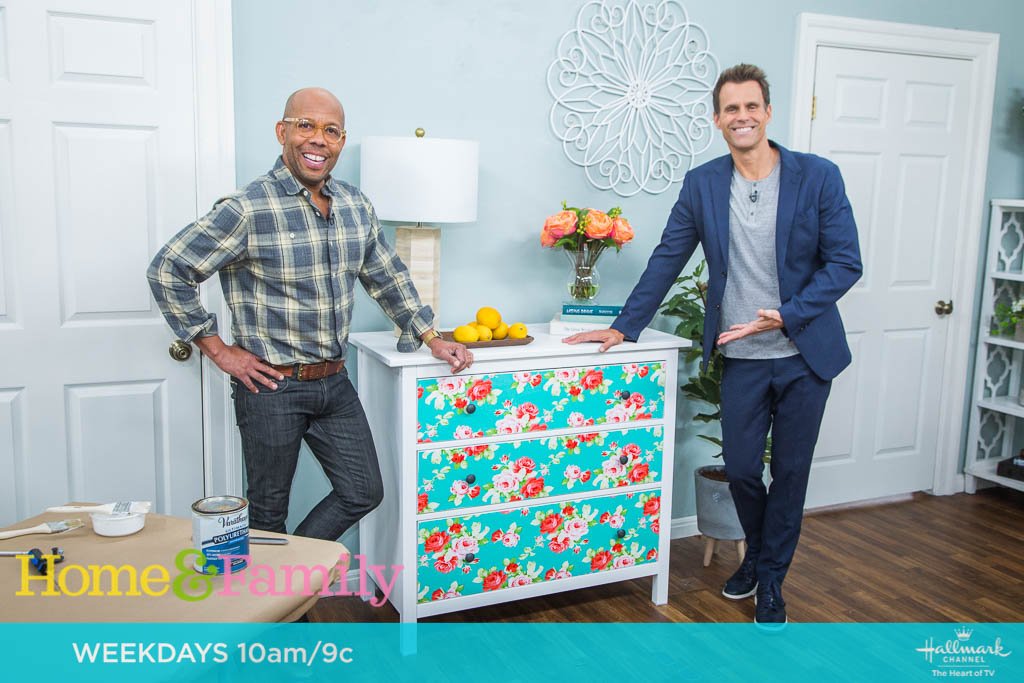 HomeandFamilyTV's tweet photo. #DIY Expert @KennethWingard is helping us cross off an item from our #SpringBucketList by repurposing new furniture! Get the details TOMORROW at 10am/9c on @hallmarkchannel. https://t.co/hniPVndwce