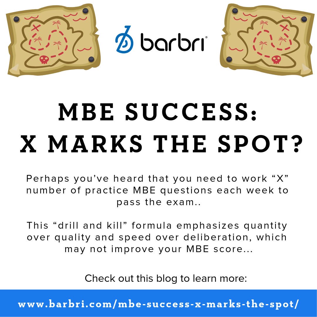 BarbriWcl's tweet photo. Errr... guys,
Make no mistake, it’s critically important to work MBE practice questions. After all, it takes practice to improve. The key to success, however, is to use practice questions effectively! 

Check out link: https://t.co/Qg1jMlsS9j

#WCLstudents #Barprep #MBE #Success https://t.co/G4qt6OrXSe