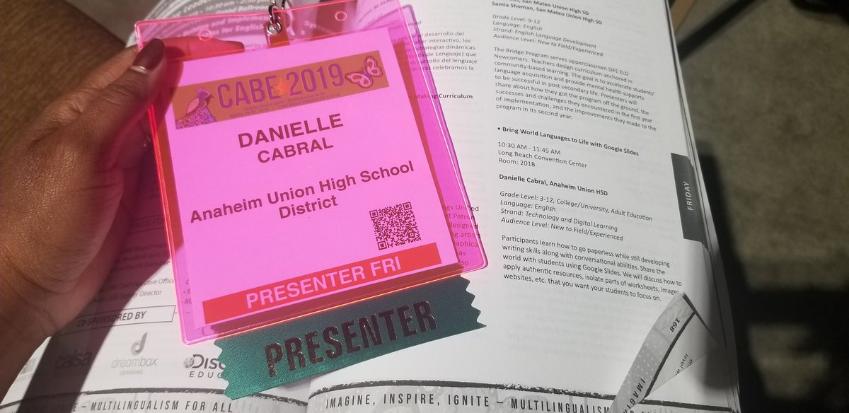 DrRenaeBryant's tweet photo. Wow! Congratulations Danielle Favre Cabral on an outstanding and packed first #CABE19 presentation “Bring World Languages to Life with Google Slides!” Excellent job representing #AUHSD’s world languages! #AUHSDUnlimitedYou #CABE2019 https://t.co/kJpkWAiMbD