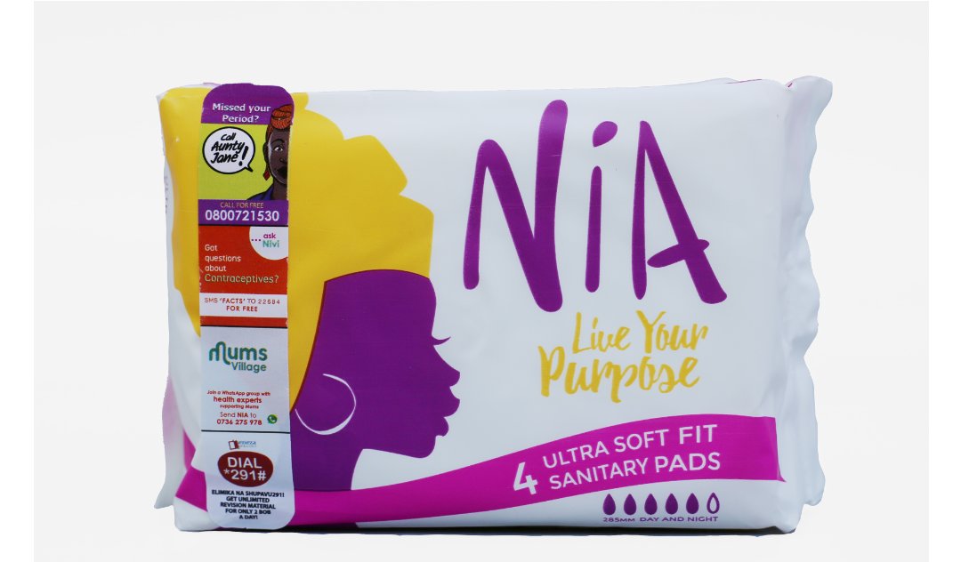 Rather than adolescence being a time of possibility &amp; hope, it becomes a time of embarrassment &amp; fear. The Nia Movement support system enables menstruators to access information they seek, high quality products they need - to have a powerful connection to their bodies #NiaYangu