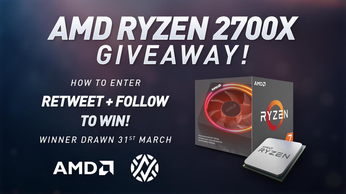 🚨 AMD Ryzen 2700X giveaway! 🚨

AMD has provided us with one of their top of the line processors to giveaway. To enter, all you need to do is follow and retweet this post!

Check out the product here: bit.ly/AMDRyzen2700X

#AVANTARMY | #Giveaway | <a href="/AMDGaming/">AMD Gaming</a>