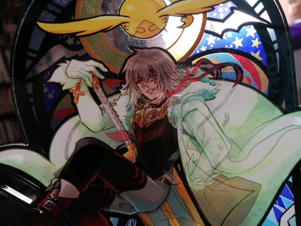 Dark Into Dgm Bsd Genshin Impact Just Woke Up Taking A Quick Photo Of D Gray Man Allen Nea Stained Glass Acrylic Standee Before I Head Out For Work Dgrayman Dgm Dgraymanhallow Allenwalker Neadcampbell