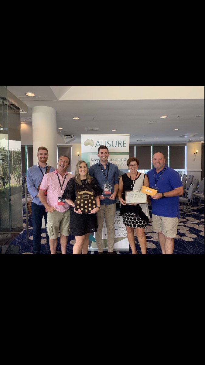 rutherfordst's tweet photo. We are thrilled to be named Ausure Insurance Brokers's Business of the Year as the recipient of their Jim McIlveen Award of Excellence 2019. A great achievement for the team. #insurance https://t.co/LlhBtqvHmS