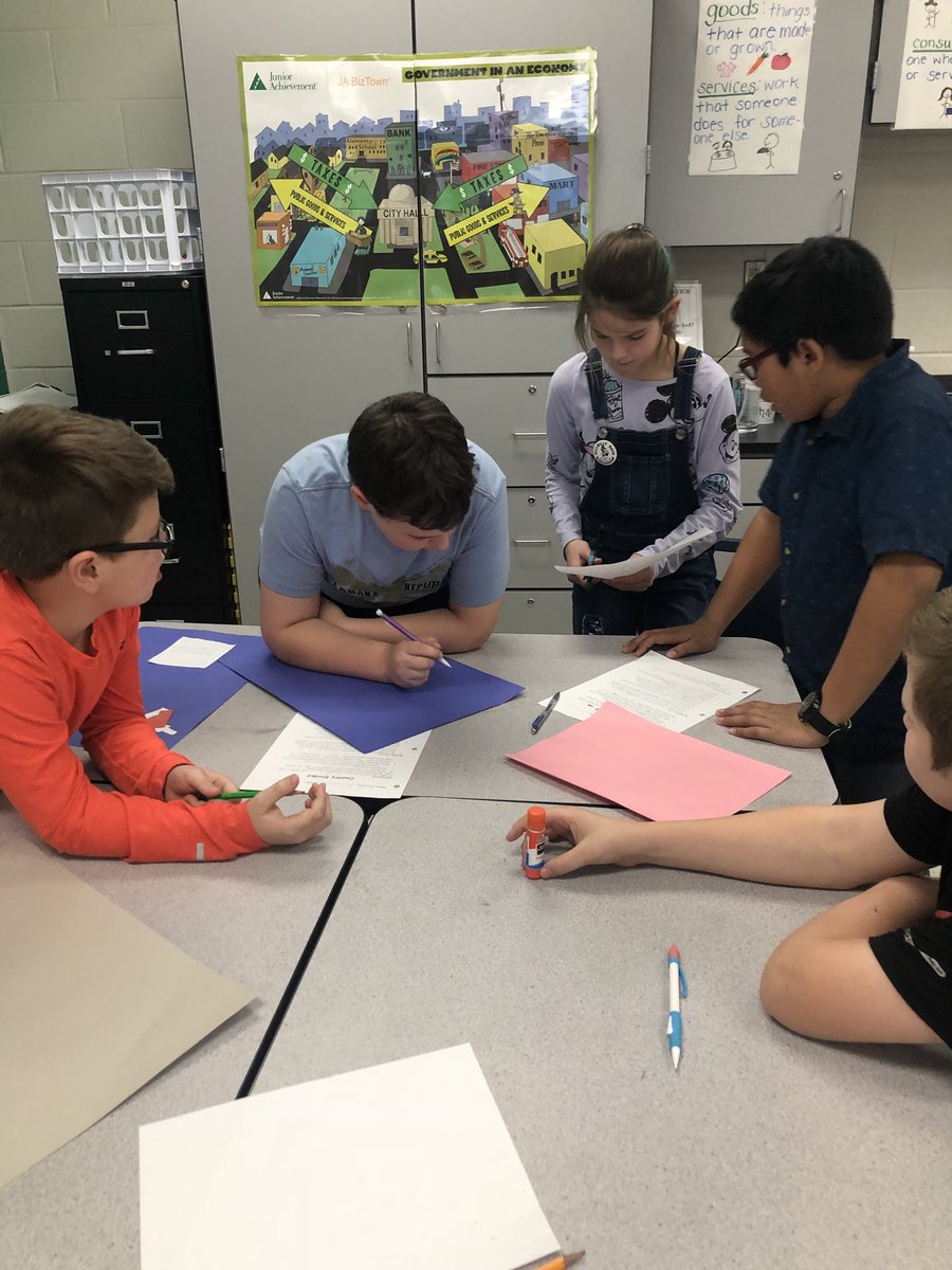 Rose5th's tweet photo. Learning to analyze a primary source and creating our own rendition of the Emancipation Proclamation “Twitter style” #BESBears https://t.co/b0Bo1ToKVe