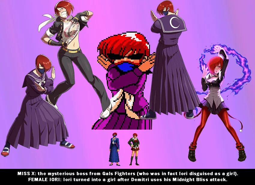 TeamPowerGeyser's tweet photo. TODAY’S BIRTHDAY: IORI YAGAMI

A memorable character in the KOF series, Iori Yagami celebrates his birthday today!

Although his design hasn't changed many times during the main series, Iori seems to enjoy wearing unusual clothes. What is your favorite version or outfit of him? https://t.co/OomKSay71K