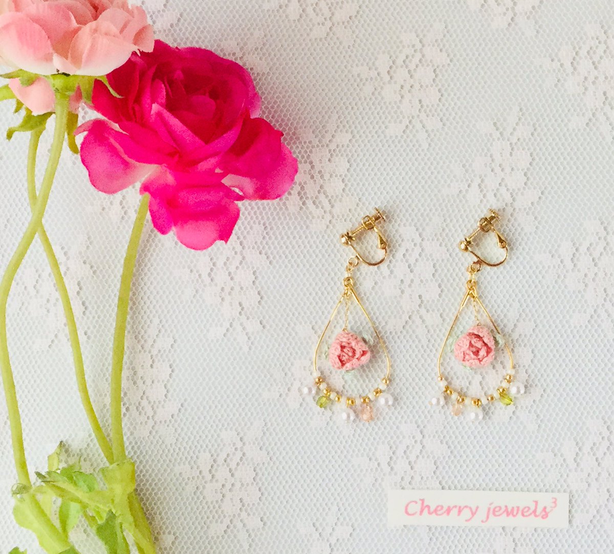 cherryjewels3's tweet photo. お花がたくさんの季節ですね✨

🍒手編みアクセサリー♡チェリージュエルスです🍒

大好きな手編みで、やさしい気持ちになれるアクセサリーを作っています🥰

ミンネ、クリーマで販売中です✨

@Lupopo_cafe ありがとうございます✨ https://t.co/z61RvL9WCM