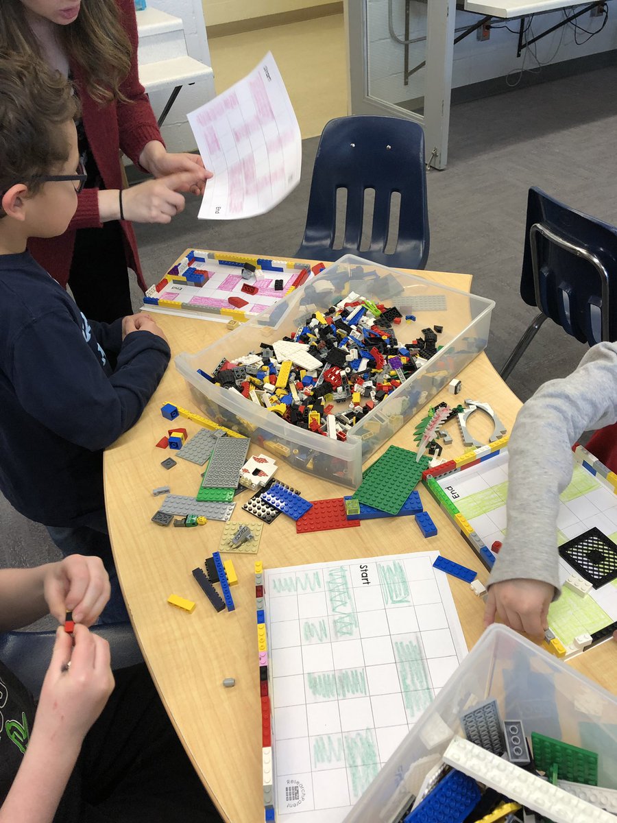 KCSlibrary's tweet image. Grade 1’s learning to code with Lego@lskysd@kcs