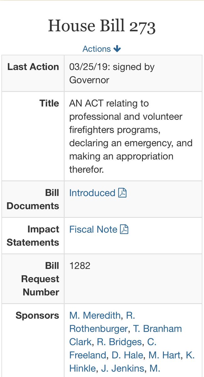 cbartleyiaff's tweet photo. Thank you @GovMattBevin for signing #HB273 creating the Alan “Chip” Terry Development & Wellness Program. It’s an PEER support program for firefighters in KY that may have issues with Post Traumatic Stress. @KPFF_IAFF https://t.co/63wl2Cjwya